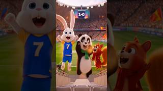 GOAL! ⚽ Bunny, Nutty & Panda | World Cup 2026 Friendship Cartoon
