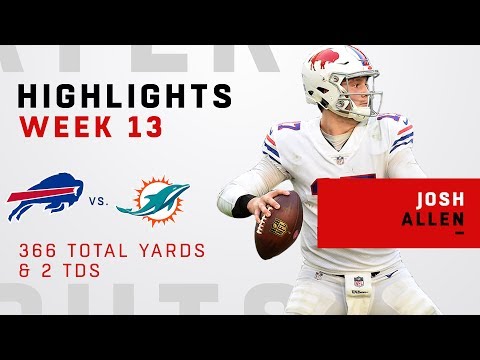 Josh Allen Highlights vs. Dolphins