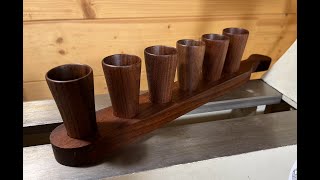 Shot Glasses Wally I. || Woodturning