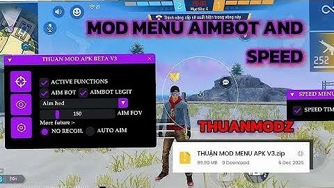 Hack FF OB50 | Mod Menu THUANMOD, Auto Headshot, Aimbot, Aimfov, ESP Định Vị
