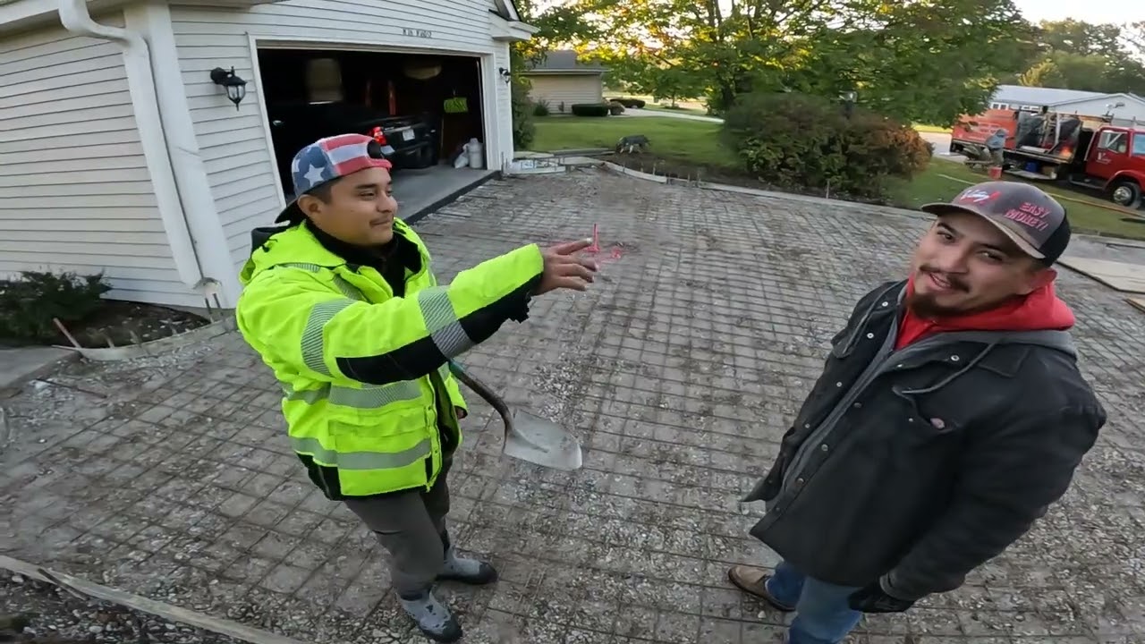 I love concreting in the fall!