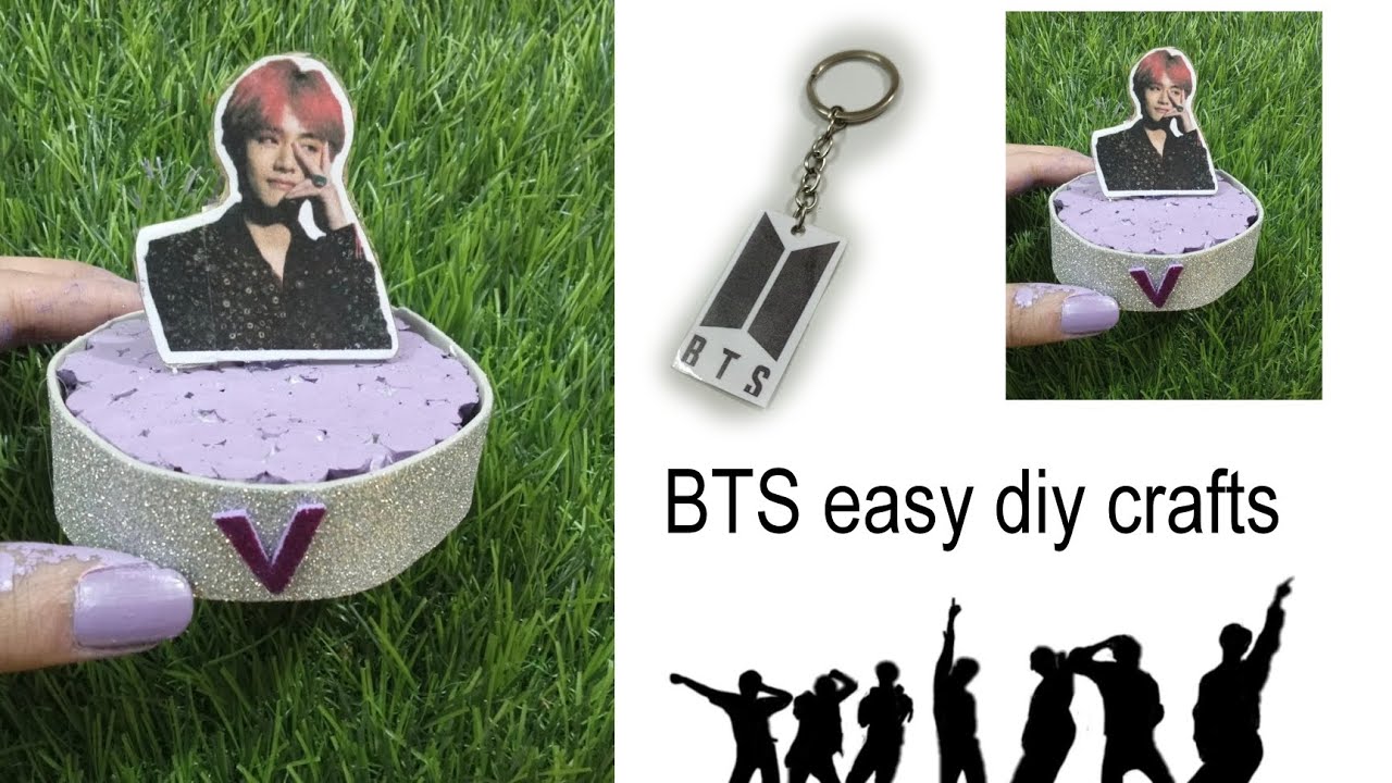 BTS easy diy crafts 💜🫰🏻/ how to make BTS room decor #bts #diy #video # ...