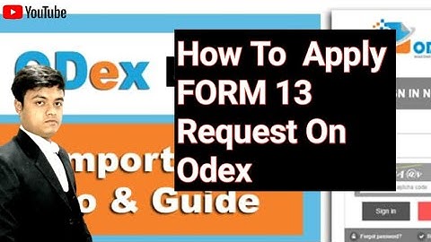 How To Apply Form 13 Request On Odex|| Import Export Business|| Pravesh Shakya