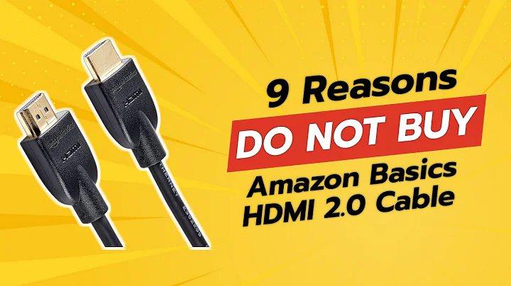 DON'T BUY Amazon Basics HDMI 2.0 Cable BEFORE WATCHING THIS VIDEO! ⚠️📺