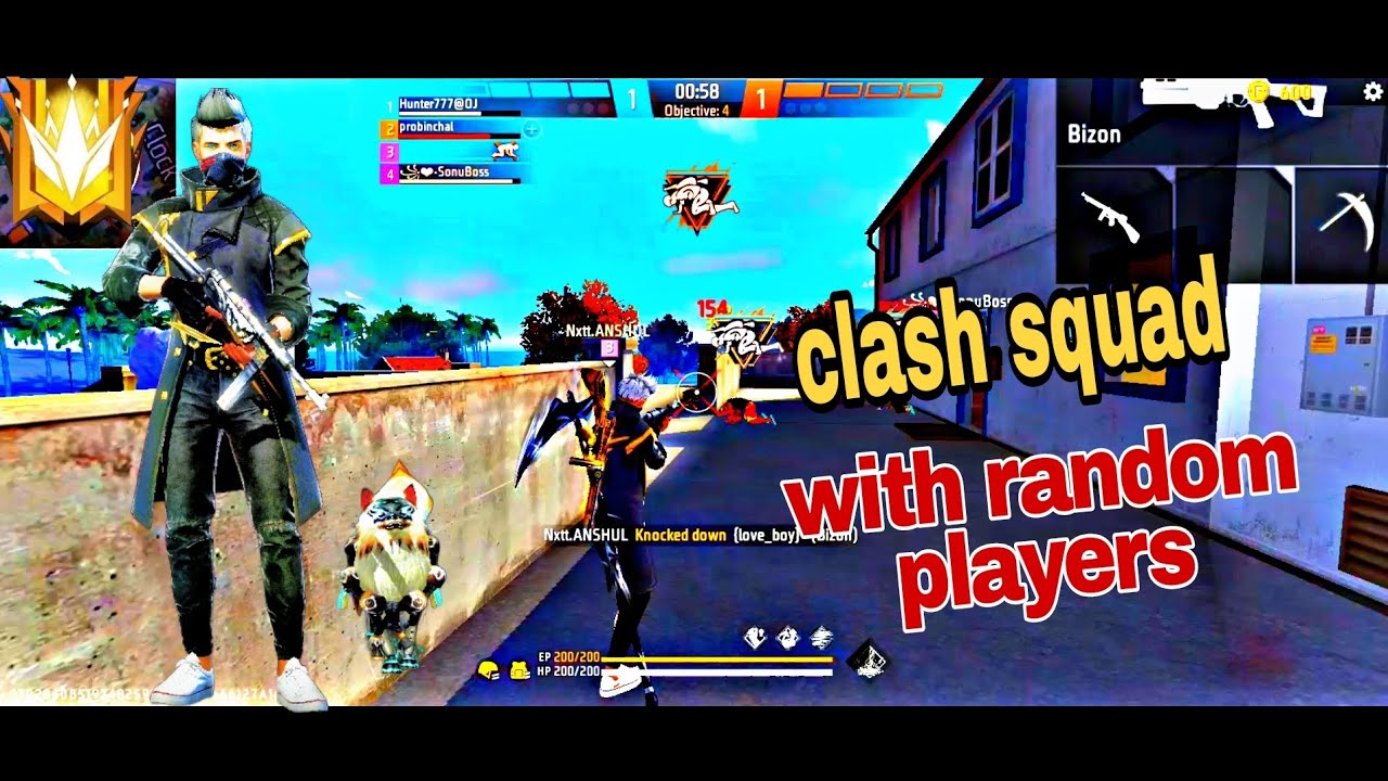 clash squad | playing with Random players | pro player | op headshot ...