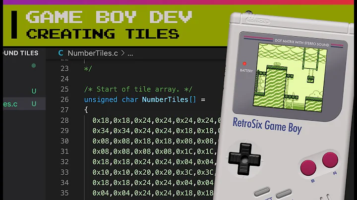 Game Boy Development - 02. Creating Tiles