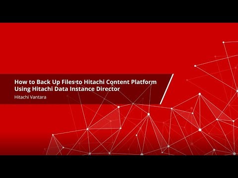 How to Backup Files to Hitachi Content Platform Using Hitachi Ops Center Protector