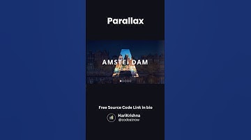 Parallax | Html Css And JavaScript Free Source Code ❤️ #shorts #javascript #javascriptprojects