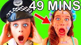 49 MINUTES BEST NEW NN PLAYTOWN Pretend Play Police and Cooking w/ The Norris Nuts
