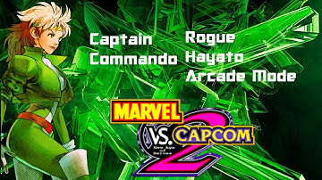 Marvel Vs Capcom 2:Captain Commando/Rogue/Hayato Arcade Mode