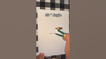 How to Construct a 60 Degree Angle Easily 💯🔥 #ezymath #drawing loncut yali yali Matematikk