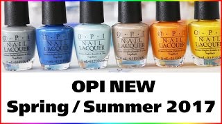 OPI Fiji Spring Summer 2017 Nail Lacquer Collection - all 12 new colors