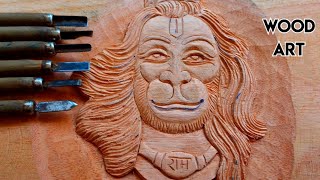 Amazing wood art SHRI HANUMAN G face
