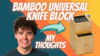 Bamboo Universal Knife Block (Review)