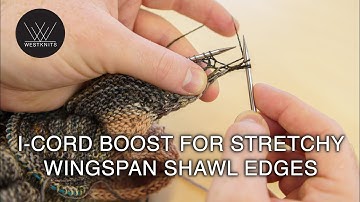 I-cord Boost for Stretchy Wingspan Shawl Edges