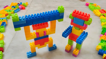 Satisfying DIY Robots ASMR/ Building Blocks/block game/lego building fun#asmr#buildingblocks#lego