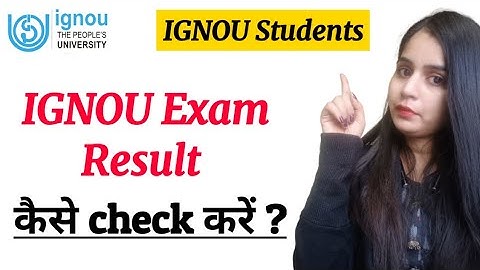IGNOU result kaise dekhe || how to check ignou result online