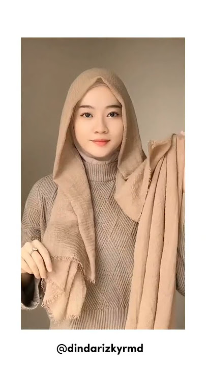 tutorial hijab pashmina crinkle