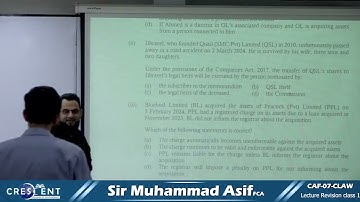 Revision class 1 | Caf 7 Claw | Aut 25 | Sir Asif | Ca guidance 