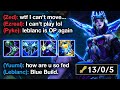 Styling on challenger players with the blue leblanc build ❄️