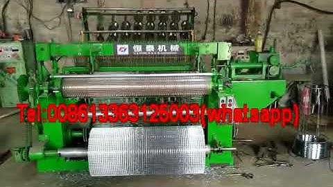 Hengtai Welded Wire Mesh Machine Working Fast in Customer Factory Vedio/Working Process