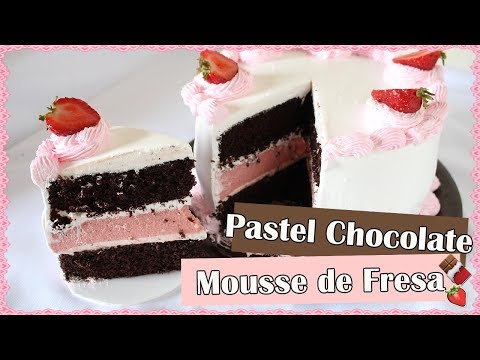 Video: Pastel De Mousse De Fresa