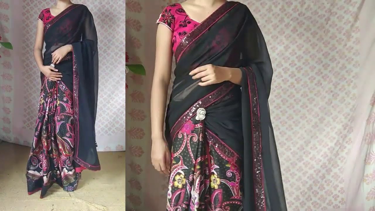 Unique Style Saree Draping / बिल्कुल Different तरीक़े