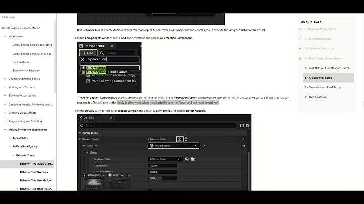 06 03 AI Perception AI Controller Setup Behavior Tree Quick Start Guide Unreal Engine