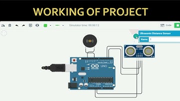 DOOR BUZZER USING ULTRA SONIC SENSOR