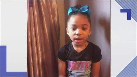 Girl gives sweet message to thank front-line workers