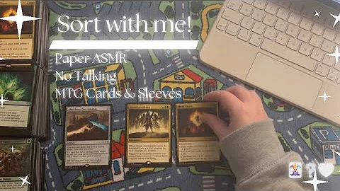 Sort with me! | Paper Sorting ASMR NO TALKING | Magic the Gathering Commander Decks