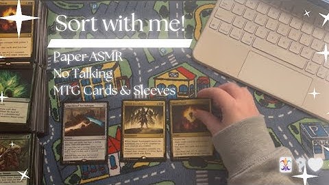 Sort with me! | Paper Sorting ASMR NO TALKING | Magic the Gathering Commander Decks