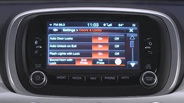 2016 Fiat 500X | Customer Programmable Features