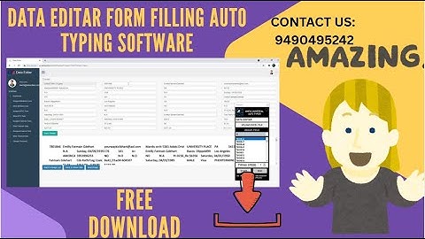 DATA EDITAR FORM FILLING AUTO TYPING SOFTWARE