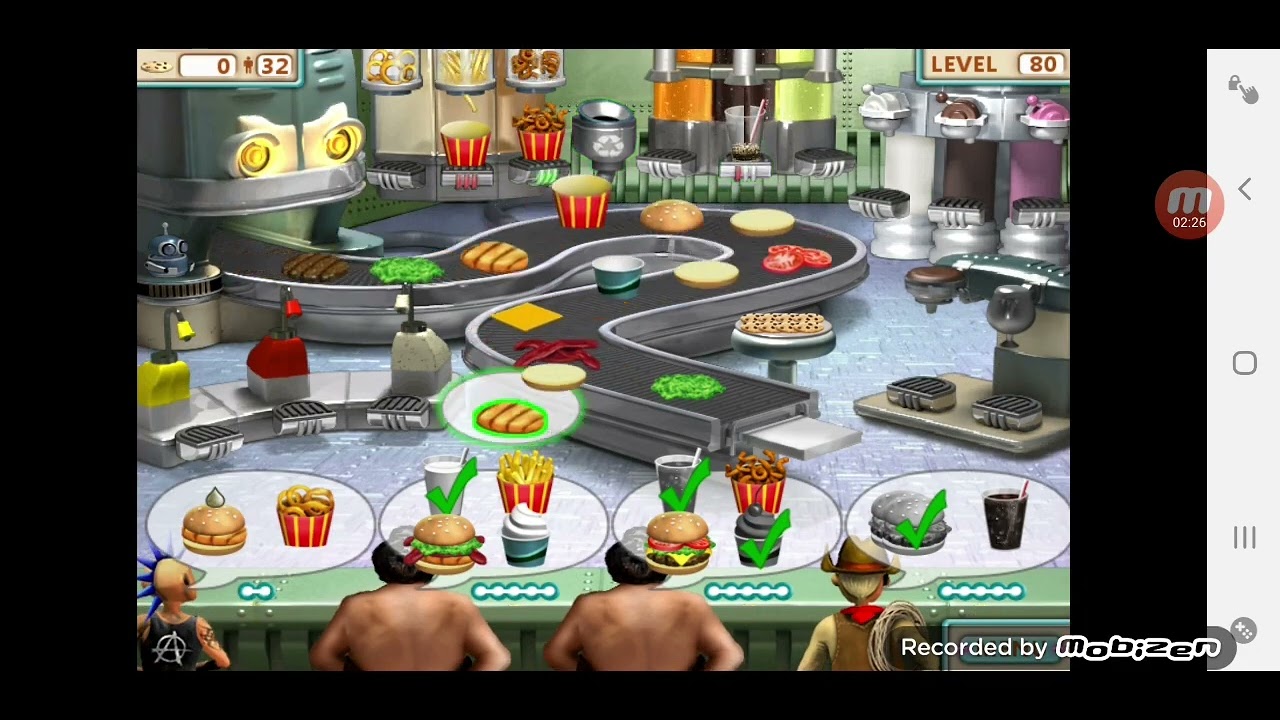 Burger Shop 1 = Extreme Mode Completion + Final Level 80 gameplay