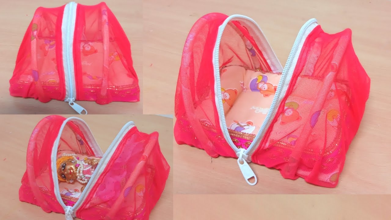 Laddu gopal bed making at home| How to make laddu gopal bed|kanhaji ka bed|laddu gopal ka bed