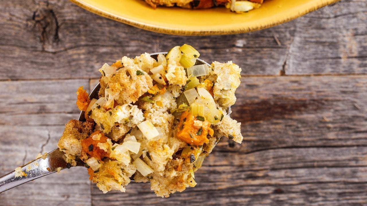 How to Make Celery Apple Onion Butternut Squash Stuffing For Thanksgiving by Rachael | Rachael Ray Show