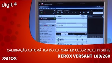 Calibração automática com ILS Automated Color Quality Suite | Xerox Versant 180/280