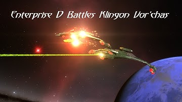 Enterprise D Battles Klingon Vor