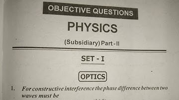 part 2 physics subsidiary objective guess question | lnmu bsc part 2 physics question answer | lnmu