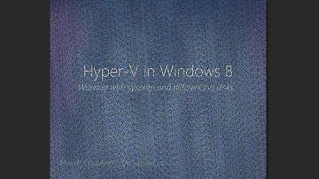 Using Sysprep And Differencing Disks in Windows 8 Hyper-V.wmv