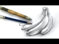How to Draw a Bunch of Bananas with Pencil