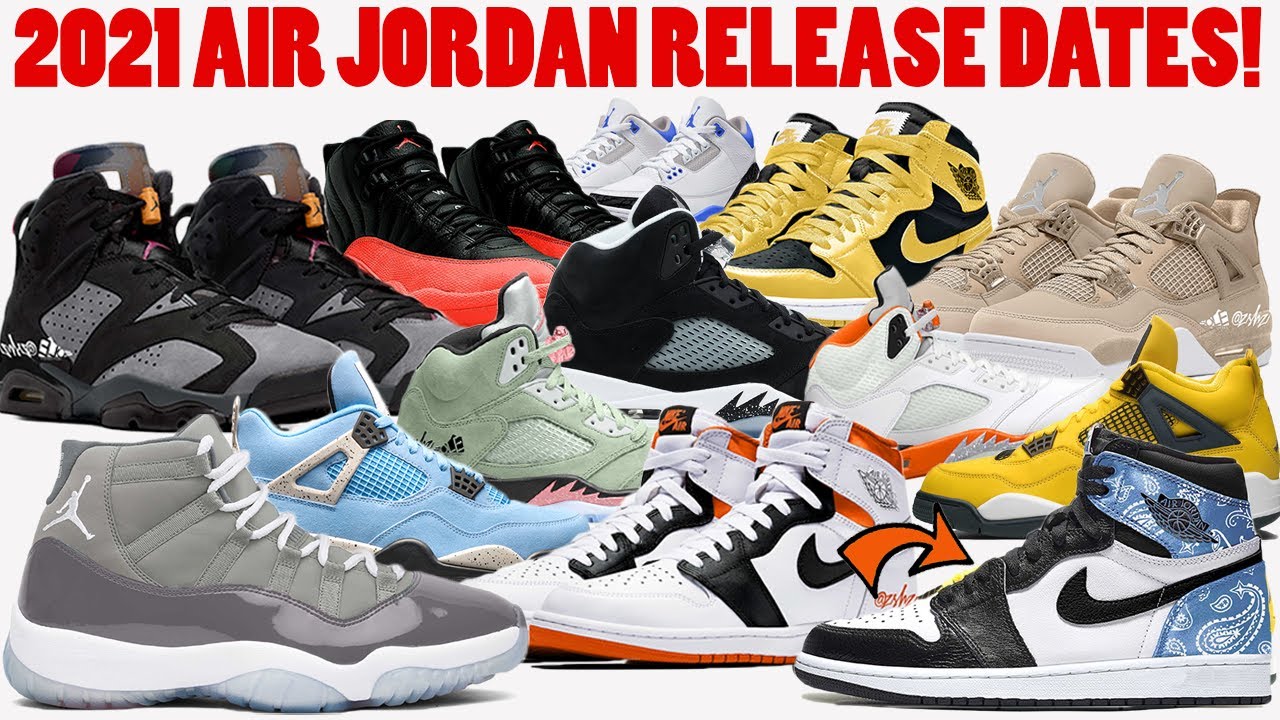 all jordans that came out in 2021