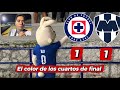 Cruz Azul vs. Rayadas (1-1): Todo se define en la vuelta | El color del partido 