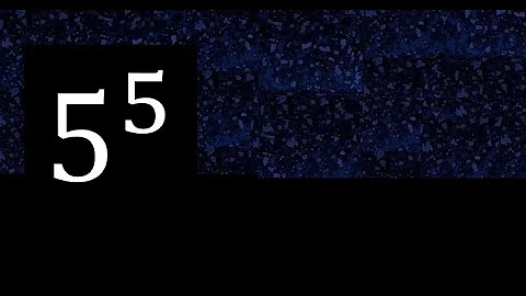 5 exponent 5 , number raised to the power, number above the number