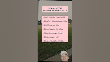 7 jalan rezeki yang sering kita abaikan. #katakatabijak #motivasi #jangkauanluas #quotes #shorts