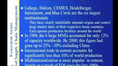 Mod-03 Lec-16 CEMEX-part1