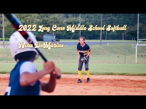 Liliana DeMarino 2022 Long Cane Middle School Softball Highlights