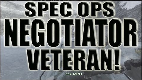 MW3 Spec Ops - Negotiator On Veteran! All Hostages Saved!