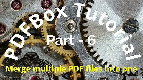 Java PDF Creation : 6. Merge PDFs into one PDF with PDFbox @AmitRanjan